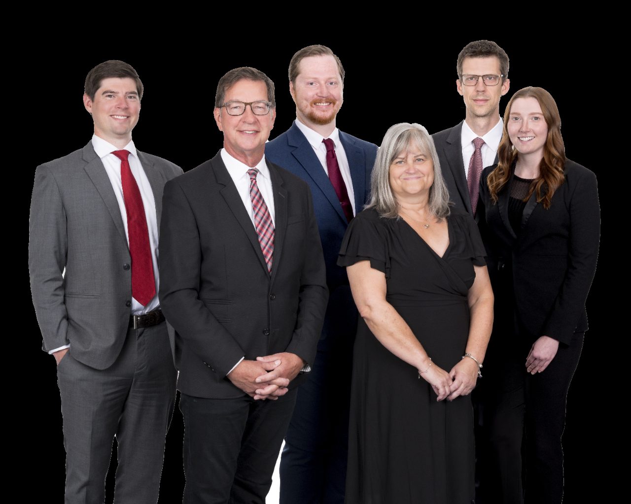 Christianson Wealth Advisors from left to right: Paul, David, Eric, Karen, Andrew, Kim and Raelene