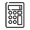 Icon representing tax planning strategies that help improve financial efficiency.