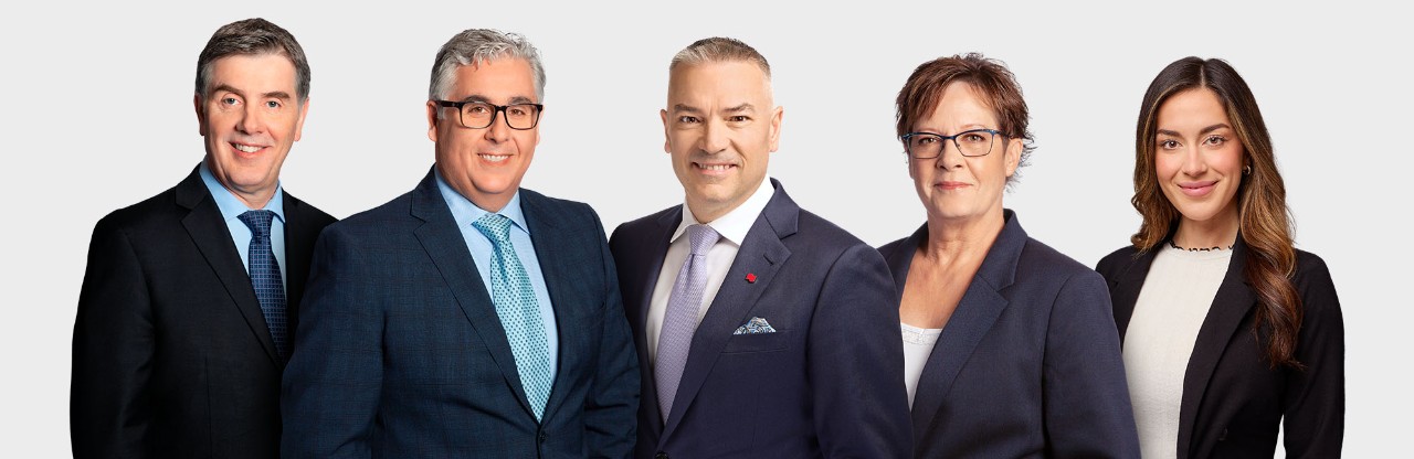 Five members of Galassi Soucy Wealth Management Group