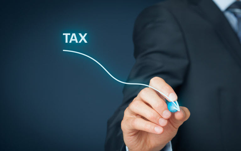 Drawing a tax line representing McMillan Goode Beer Wealth Advisory Group February 2023 newsletter. 