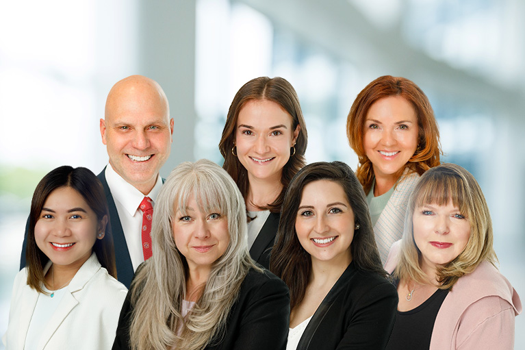 Meet the iii Global wealth team from first row left to right; Garth, Laurel, Marina, second row; Chloe, Theresa, Aimee, Jody.