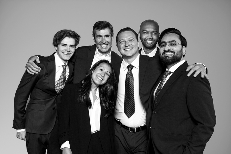 Jeff Wiebe Treasury Advisory Team from left to right: Tristan, Jeff, Danielle Alexey,, Kunal