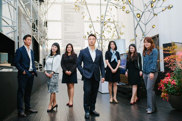 The Johnny Cheung Wealth Management Group during the West Bank Exhibition.