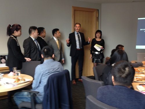 The Johnny Cheung Wealth Management Group at a seminar.
