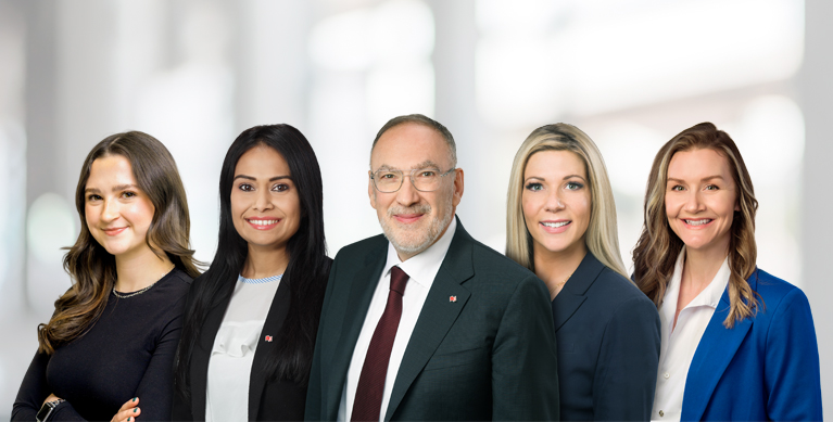 Leib Zeisler Wealth Management left to right: Colleen, Amrita , Leib, Rebecca, Rebekah.