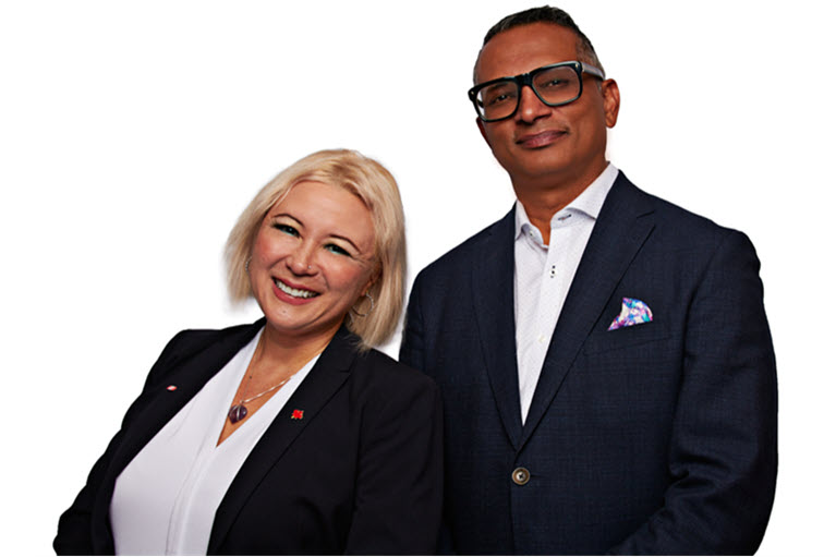 Meet the Ahmad Wealth Management Group from left to right; Irma and Ian