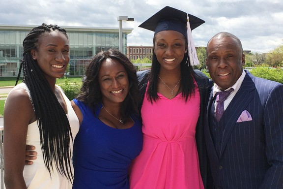 Bruny Surin and family.