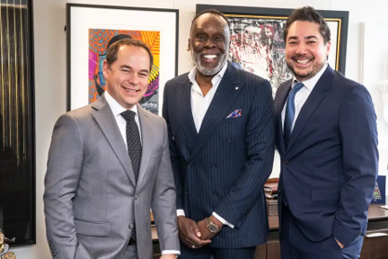 Bruny Surin alongside advisors from the Vo-Dignard Provost Group.